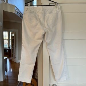 CAbi Bree Skinny Jeans- size 14, white